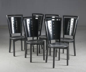 Seks stole, italiensk design,6