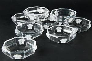 Acht Dessertschalen, Rosenthal Versace Treasury 8