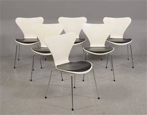 Arne Jacobsen - Seks Syverstole model 3107 6