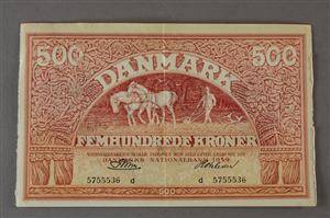 Danmark. 500 kr. Plovmand 1959