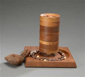 Piet Hein. Tårnspil - Tower Game - af teaktræ