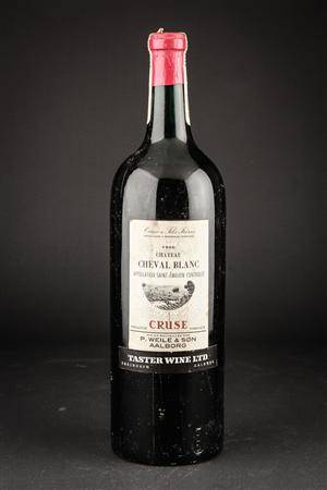 1 flaske MG 1,5 l. Chateau Cheval Blanc 1959.