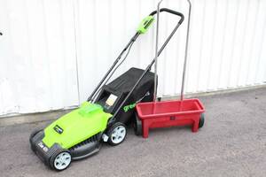 Gräsklippare elektrisk Green Works tools och stroller