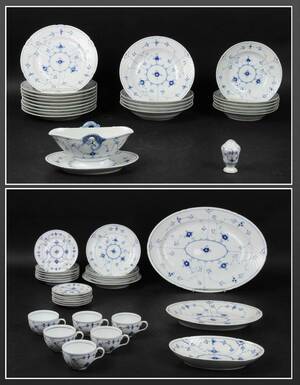 Royal Copenhagen samt Bing Grøndahl. Musselmalet. 49