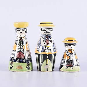 STRÖARE, 3 stycken, porslin, Familjen Pepparsson, Anita Nylund, JIE.