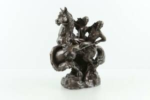 SKULPTUR, brunpatinerad brons, 1900-tal