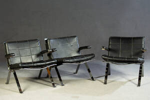 Hans Eichenberger, drei Sessel Modell Typ 1600 Eurochair für Girsberger Eurochair 3