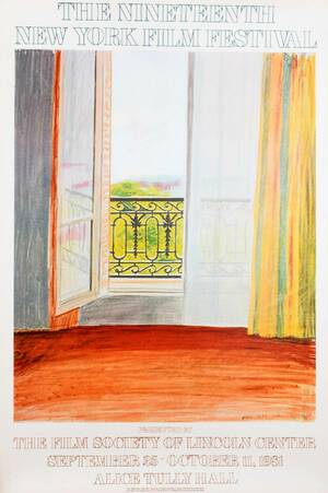 David Hockney New York Film Festival Affisch 1981