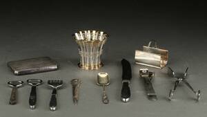 Evald Nielsen, Georg Jensen m.fl. samling sølv og stål 11