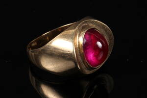Vintage ring, 14 kt guld, 6,4 gram.