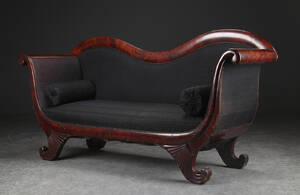 Senempire sofa af mahogni, 1800 tallets slutning.