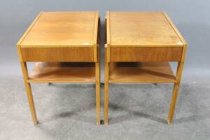 Sängbord i teak 1 par