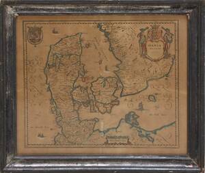 Mathias Merian 1593-1650 Kort over Danmark, Dania Regnum. Mathia Merian. Udgivet 1660