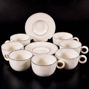 KAFFESERVISDELAR, 12 delar, porslin, Birka, Stig Lindberg, Gustavsberg.