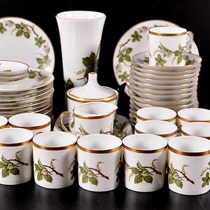 KAFFESERVIS, porslin, 50 delar, Hackefors.