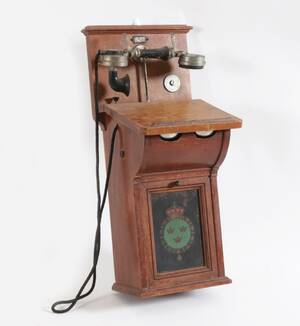 Väggtelefon, Kungliga Telegrafverkets Verkstad, Nynäshamn, 1900-talets första hälft