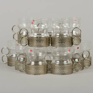 TIMO SARPANEVA, Irish Coffee-glas, 14 st, glasmetall, Tsaikka, Iittala, Finland
