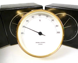 6 st Georg Jensen, design Henning Koppel, hygrometer 6