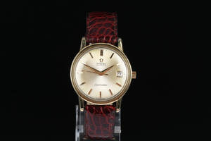 Omega Seamaster Automatic herrearmbåndsur af stål med guldkappe, omkring 1965