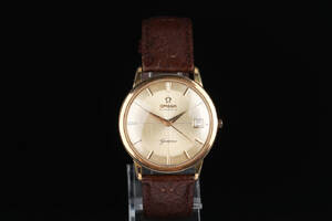 Omega Geneve Automatic herrearmbåndsur af stål med guldkappe