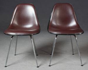 Charles Ray Eames, zwei Side Chairs Modell DSH für Vitra Herman Miller 2
