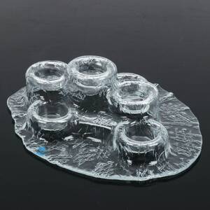 LJUSHÅLLARE, glas, Vulkan, Meri Lasi