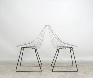 Cees Braakman, Paar Wire Chairs für UMS-Pastoe 2