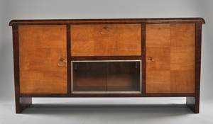 Skänk i alm och jakaranda, Art Deco , 193040-tal