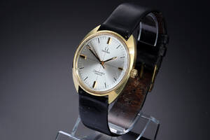 Omega Seamaster Cosmic. Vintage herreur i forgyldt stål med sølvfarvet skive