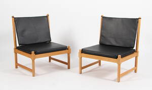 Børge Mogensen. Par lænestole af bøgetræ, Model 4290, 2