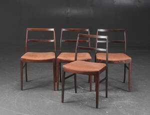 Arne Vodder. Fire stole af palisander, model 430 4