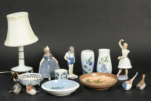 Royal Copenhagen Kongeligt Porcelæn, Bing Grøndahl m.m. Samling figurer m.m. 14