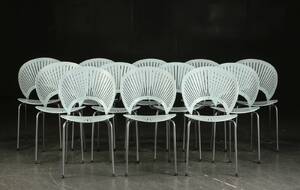 Nanna Ditzel for Fredericia funiture. 12 trinidad stole.model 3298. 12