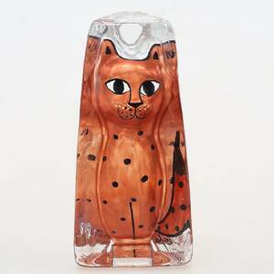 GLASSKULPTUR. Katt, Sea Glasbruk. Renate Stock Paulson