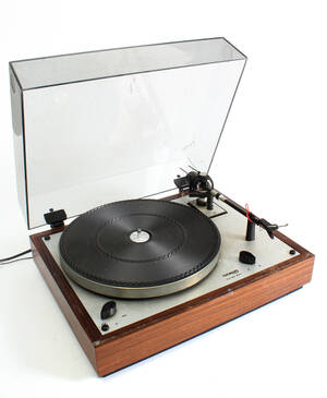 Platine Vinyl 3 Disques3t 45t Thorens TD166 TD 166 wood Bois