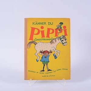 ASTRID LINDGREN. Bok, Känner du Pippi Långstrump 1a uppl 1947.