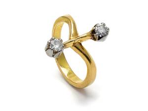 Ring, med diamanter