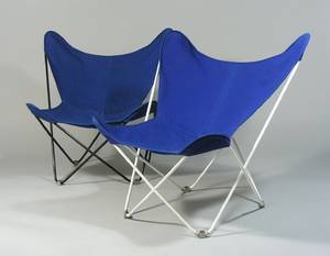 HardoyKurchanBonet, Paar Butterfly Chairs. 2