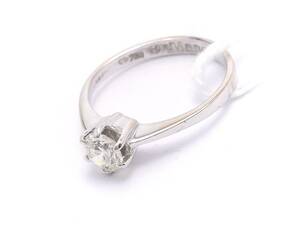 Enstensring 18K vitguld