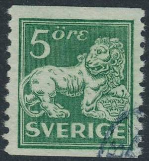 5 öre stående lejon F.140Ab v1 med variant