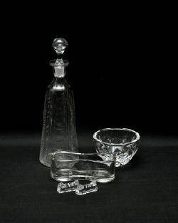 Kristallkaraff 1800-Tal Slipad Dekor