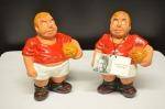 Fotbollsspelare i keramik Rolf Bergh 2st H.18cm