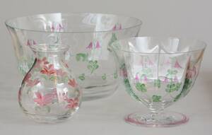 Parti glas, bl.a. Orrefors Linnea