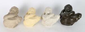 Just Andersen 1884-1943 Dreng med fisk, figurer i forskellige materialer 4