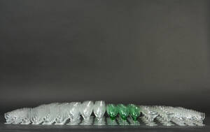 Holmegaard. Bygholm m bygaks slibning. Glasbesætning 111
