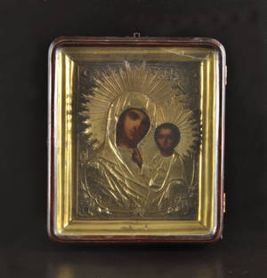 Rysk ikon. Gudsmodern med Jesus