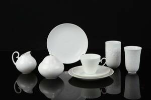 BJÖRN WIINBLAD, kaffeservis, 25 delar, Romance, samt vaser, 2 st, Rosenthal