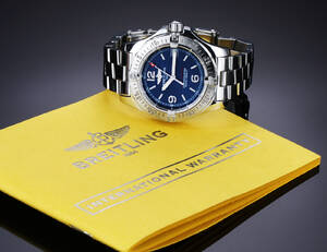 Breitling Colt Oceane. Dameur i stål med mørkeblå skive - cert. 2011