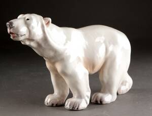 Dahl Jensen. Figur af porcelæn, Isbjørn nr. 1156
