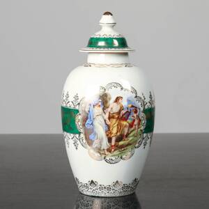 URNA MED LOCK Porslin, Oscar Schlegelmilch